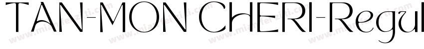 TAN-MON CHERI-Regula字体转换